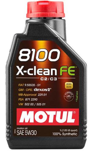 Fotografia produktu MOTUL MO104775 olej silnikowy 5W30  8100 X-CLEAN EFE                           1L