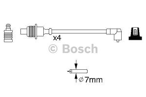 Fotografia produktu BOSCH 0 986 356 854 kable zapłonowe Citroen Berlingo 1.8 97-, Xantia, Xsara 1.8 97-00, Peugeot 30
