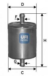 Fotografia produktu UFI 31.836.00 filtr gazu, instalacje LANDI