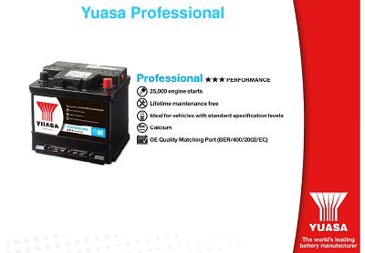 Fotografia produktu YUASA 054 PRO akumulator sam. 33Ah/260A P+ Matiz