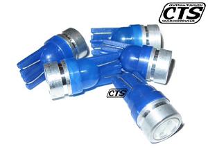 Fotografia produktu CTS 00107/CT żarówka 24V W5W T10 Led High POWER niebieska