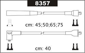 Fotografia produktu SENTECH 8357 kable zapłonowe Lancia Beta 2.0 73-85