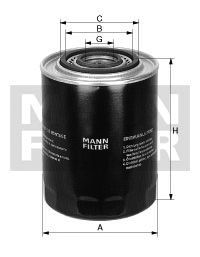 Fotografia produktu MANN-FILTER WP1045 filtr oleju Mitsubishi Pajero 94- 2.8TD