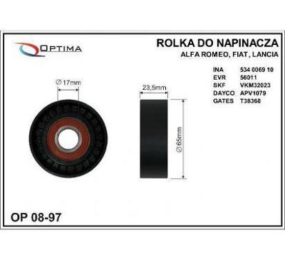 Fotografia produktu CFR CFR08-97 rolka Fiat, Lancia 65x17x23.5 plastik