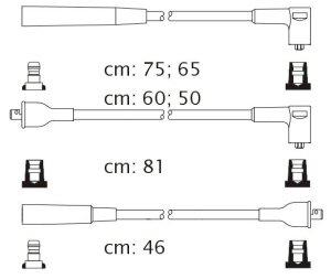 Fotografia produktu CARHOFF 06-1089 kable zapłonowe Suzuki SAMOURAI 1.3 88-92 (Premium)