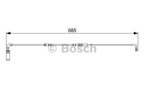 Fotografia produktu BOSCH 1 987 473 003 czujnik klocków hamulcowych tył BMW 6 E63 Coupe 04-/64 Cabrio 04- 678mm