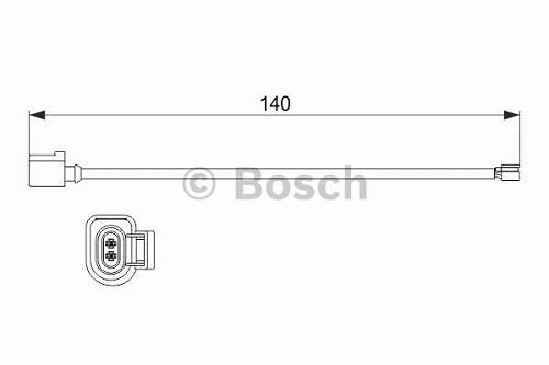 Fotografia produktu BOSCH 1 987 473 528 czujnik klocków hamulcowych VW Touareg 3.0 V6 TDI 2010-