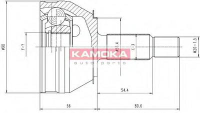 Fotografia produktu KAMOKA 6190/KAM przegub zewnętrzny 23/25/56mm