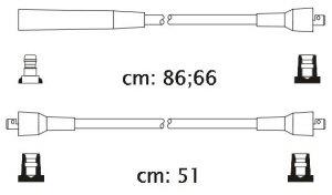 Fotografia produktu CARHOFF 06-1189 kable zapłonowe Fiat 126 0.65 72-87 (Premium)