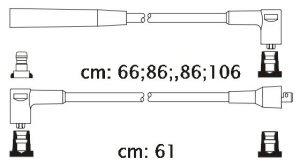 Fotografia produktu CARHOFF 06-1203 kable zapłonowe Mitsubishi Colt 1.2-1.4 79-84 (Premium)
