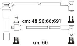 Fotografia produktu CARHOFF 06-1210 kable zapłonowe Mazda 323 1.9 90- (Premium)