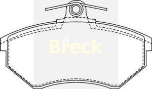 Fotografia produktu BRECK 20168-00-701-00 klocki hamulcowe VW 88- 16.2 mm