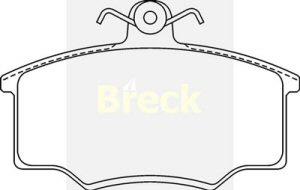 Fotografia produktu BRECK 20574-10-701-00 klocki hamulcowe Audi 80, 100, Coupe