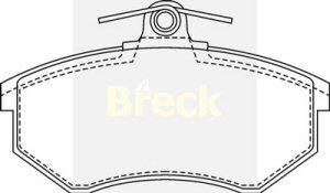 Fotografia produktu BRECK 20669-10-701-10 klocki hamulcowe Audi/VW 19.6 mm