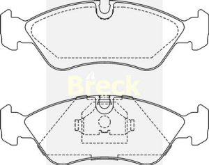 Fotografia produktu BRECK 21190-00-701-00 klocki hamulcowe Daewoo Espero/Nexia/Opel 17.5 mm