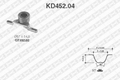 Fotografia produktu SNR KD452.04 zestaw rozrządu Ford