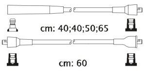 Fotografia produktu CARHOFF 06-2340 kable zapłonowe Fiat UNO 0.9 83-90 (Platinium wire wound)