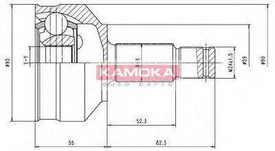 Fotografia produktu KAMOKA 6696/KAM przegub zewnętrzny 27/34/59mm