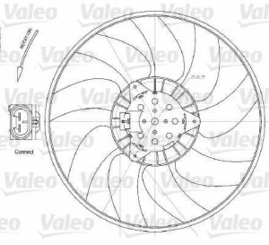 Fotografia produktu VALEO 696028 wentylator chłodnicy Opel