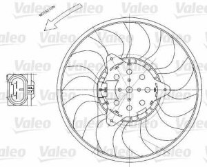 Fotografia produktu VALEO 696029 wentylator chłodnicy Opel