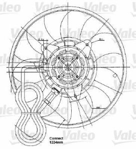Fotografia produktu VALEO 698323 silnik wentylatora Opel