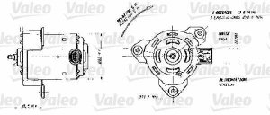 Fotografia produktu VALEO 698356 silnik wentylatora Renault