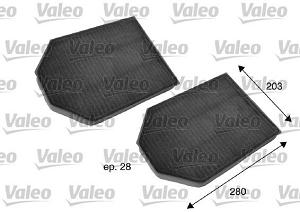 Fotografia produktu VALEO 698791 filtr kabinowy z węglem aktywnym . Audi