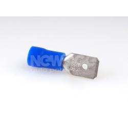 Fotografia produktu NEW AGE NA077 wtyk 6.3/2.5 mm2 niebieski (10 szt)