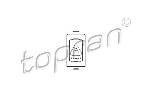 Fotografia produktu TOPRAN 108 884 włącznik świateł awaryjnych VW Passat