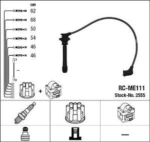 Fotografia produktu NGK RC-ME111 kable zapłonowe Mitsubishi
