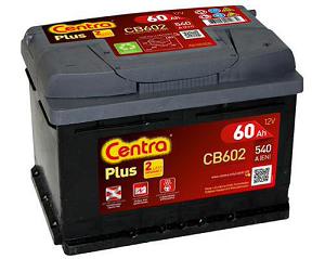 Fotografia produktu CENTRA CB602 akumulator sam. 60Ah/540A Centra Plus P+ 242-175-175
