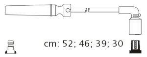 Fotografia produktu CARHOFF 06-1527 kable zapłonowe Daewoo Lanos, Nubira, Tacuma 1.5- 1.6 97- (Premium)