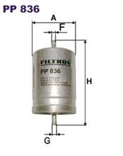 Fotografia produktu FILTRON PP836 filtr paliwa Fiat/Nissan/Peugeot/Renault/VW
