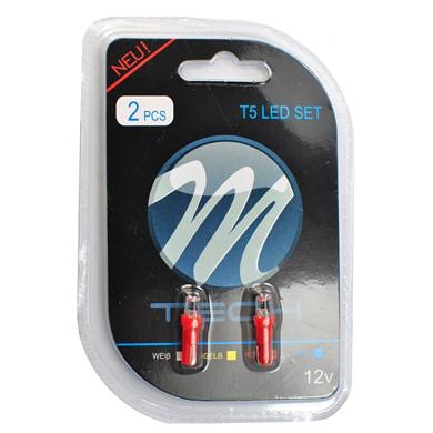 Fotografia produktu M-TECH LB002R blister 2x dioda LED L002 - T5 W2x4.6D walcowana czerwona