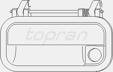 Fotografia produktu TOPRAN 200 026 klamka zewnetrzna przód lewa Opel