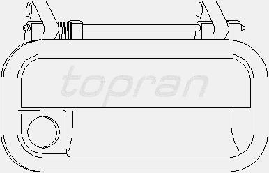 Fotografia produktu TOPRAN 200 027 klamka Opel Corsa B, Astra F, Vectra