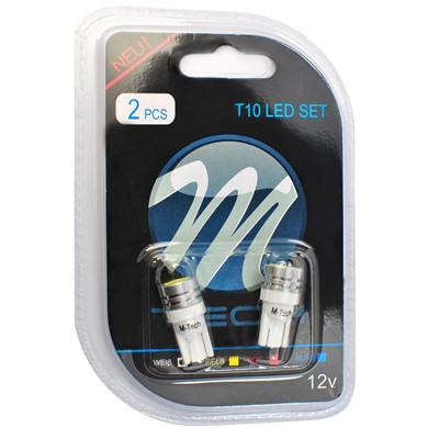 Fotografia produktu M-TECH LB014W blister 2x dioda LED L014 - W5W W2.1x9.5d HP biała