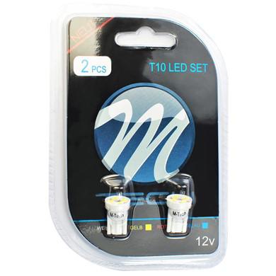 Fotografia produktu M-TECH LB017W blister 2x dioda LED L017 - W5W W2.1x9.5d 4xSMD3528 biała