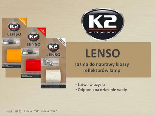 Fotografia produktu K2 K2B340 taśma do naprawy pęknętych reflektorów koloru białego Lenso