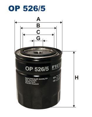 Fotografia produktu FILTRON OP526/2 filtr oleju A4, A6 2.4-2.8 91- VW Passat