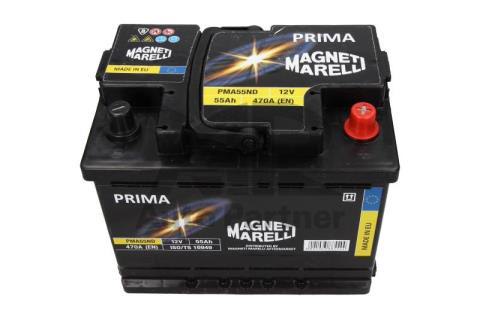 Fotografia produktu MAGNETI MARELLI PMA55ND akumulator sam. 55Ah/470A P+      242x175x190