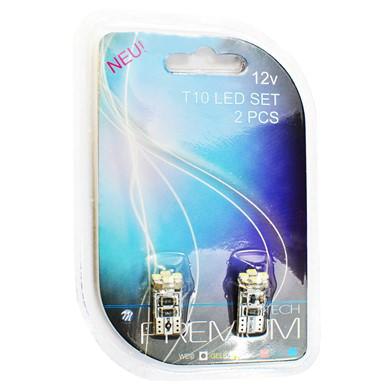 Fotografia produktu M-TECH LB329W blister 2x dioda LED L329 - W5W W2.1x9.5d 4xSMD3528 Canbus - biała