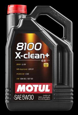 Fotografia produktu MOTUL MO106377 olej silnikowy 5W30  8100 X-CLEAN+  C3                          5L