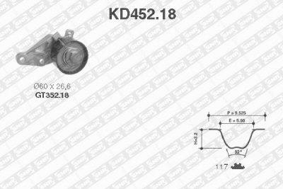 Fotografia produktu SNR KD452.18 zestaw rozrządu Ford