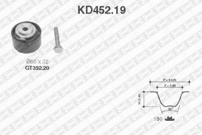 Fotografia produktu SNR KD452.19 zestaw rozrządu Ford