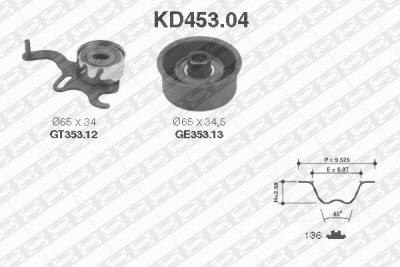 Fotografia produktu SNR KD453.04 zestaw rozrządu Opel