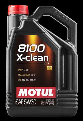 Fotografia produktu MOTUL MO102020 olej silnikowy 5W30  8100 X-CLEAN C3                             5L