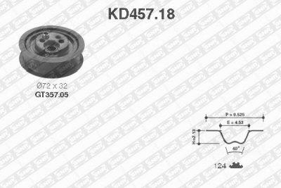 Fotografia produktu SNR KD457.18 zestaw rozrządu Audi