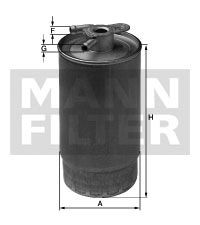 Fotografia produktu MANN-FILTER WK841/1 filtr paliwa BMW X5 00- 3.0D