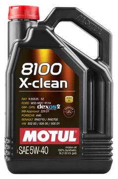 Fotografia produktu MOTUL MO102051 olej silnikowy 5W40 8100 X-CLEAN  C3              5l